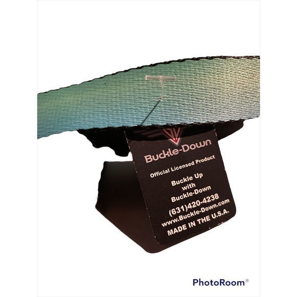 NWT blue/green seat belt buckle belt - Picture 1 of 4